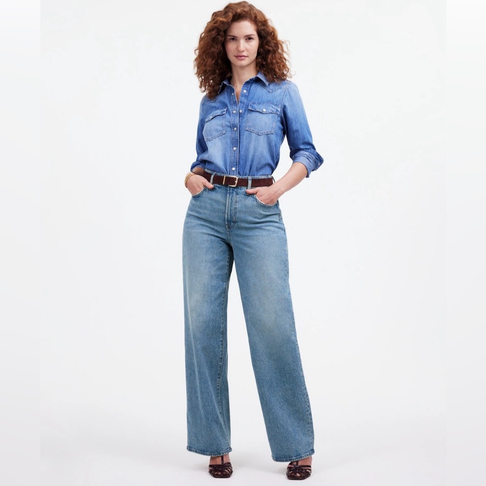 Madewell The Perfect Vintage Wide-Leg Jean -Enmore Wash - 32